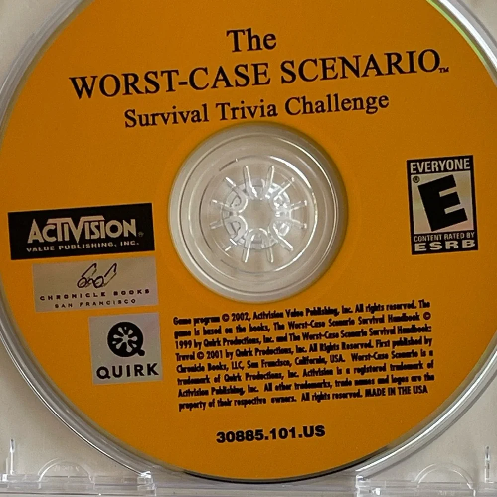 The Worst Case Scenario Survival Trivia PC CD-ROM Vintage Computer Game